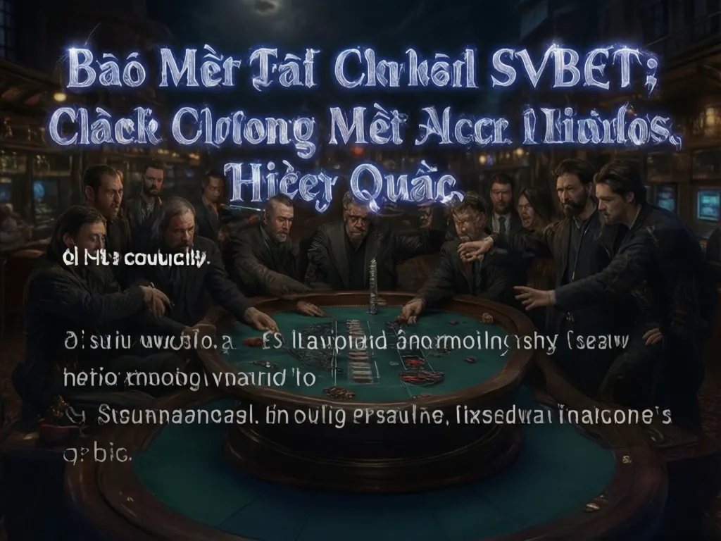 Cách bảo mật tài khoản SVBET